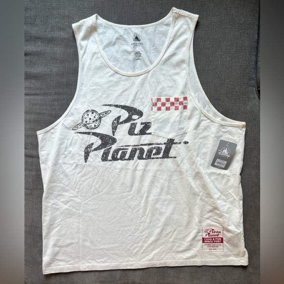 Disney Parks Pizza Planet Tank Top Toy Story NWT - XL - Picture 1 of 6